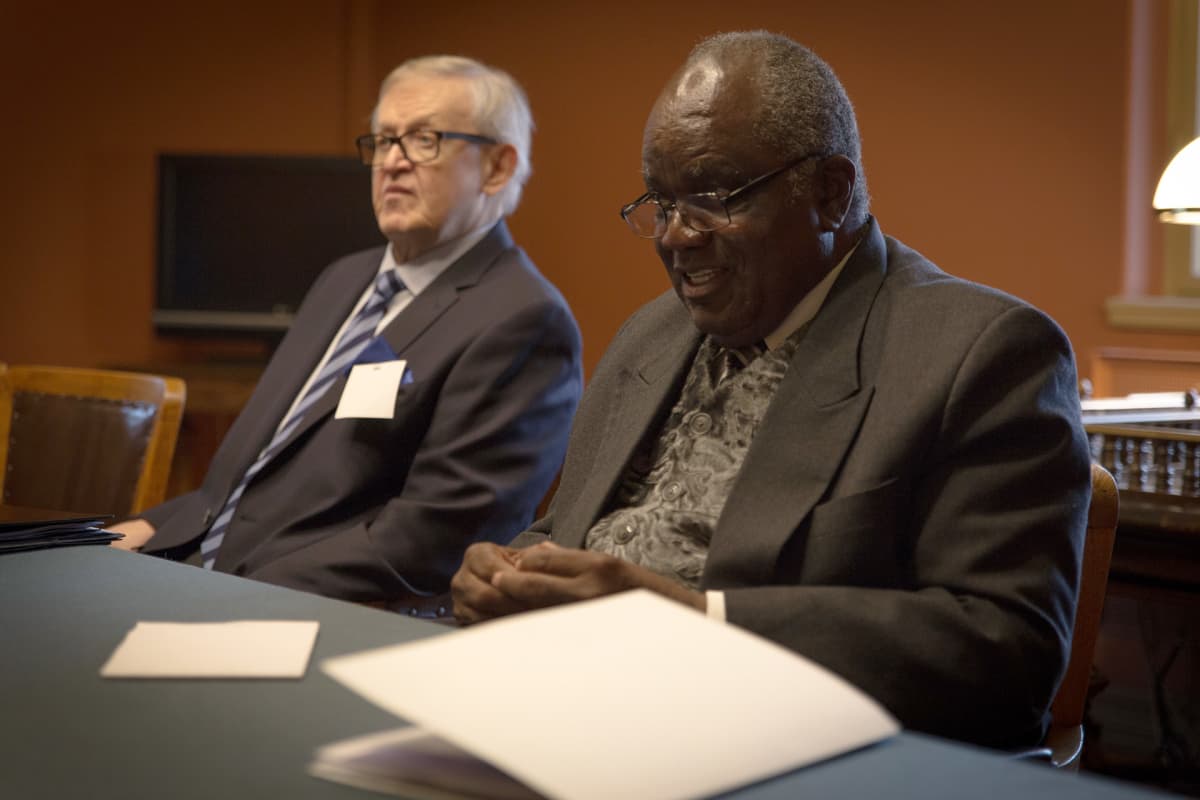 Martti Ahtisaari ja Hifikepunye Pohamba