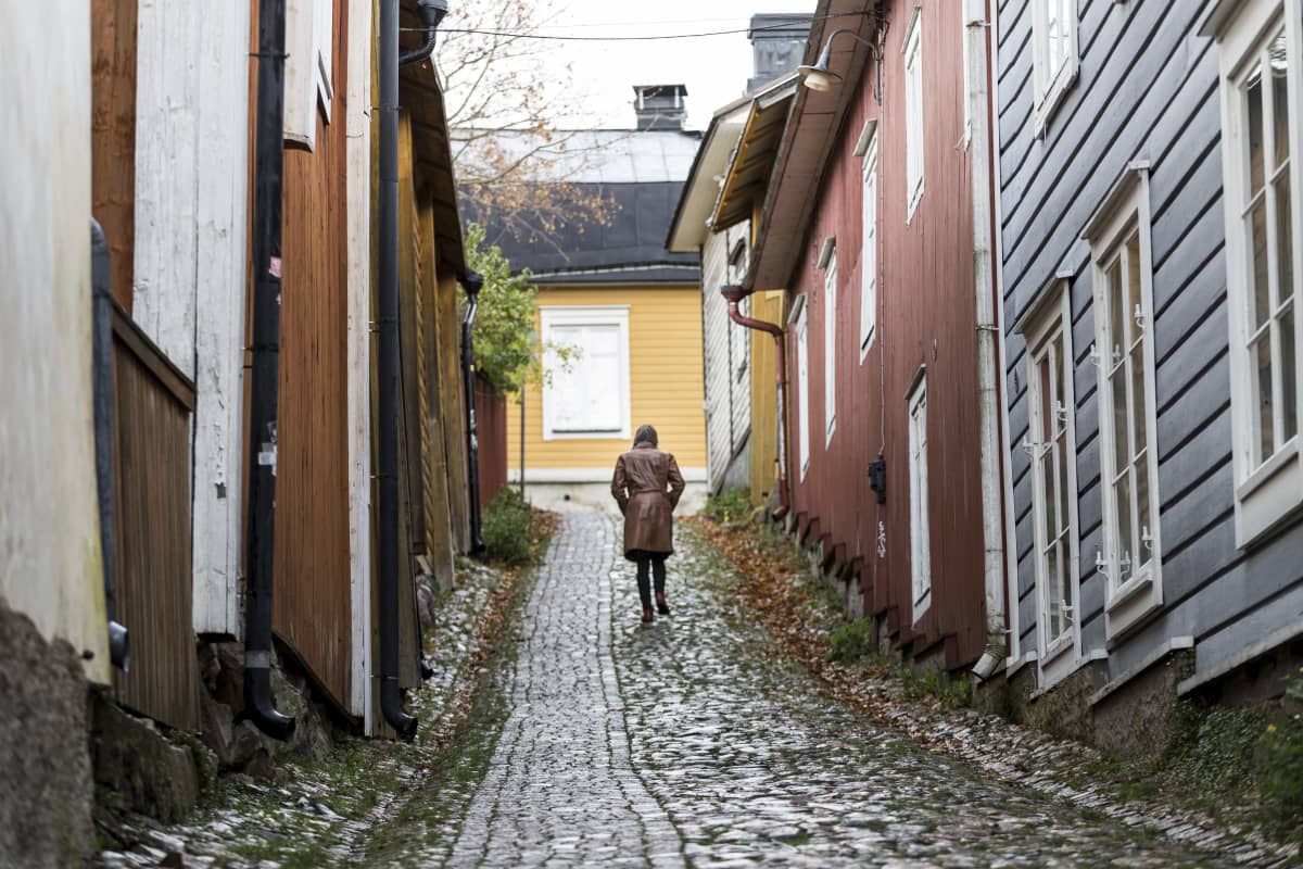 Anna Krogerus kujalla Porvoossa