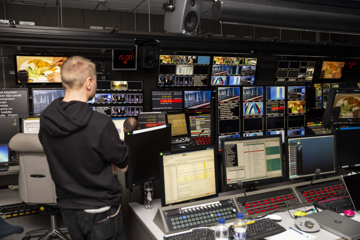 YLE uutisten uutisstudion tarkkaamo