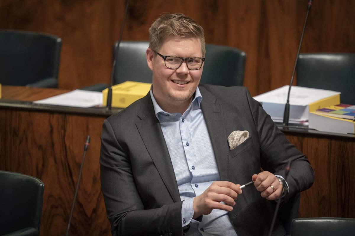 Antti Lindtman eduskunnassa 23.10.2019
