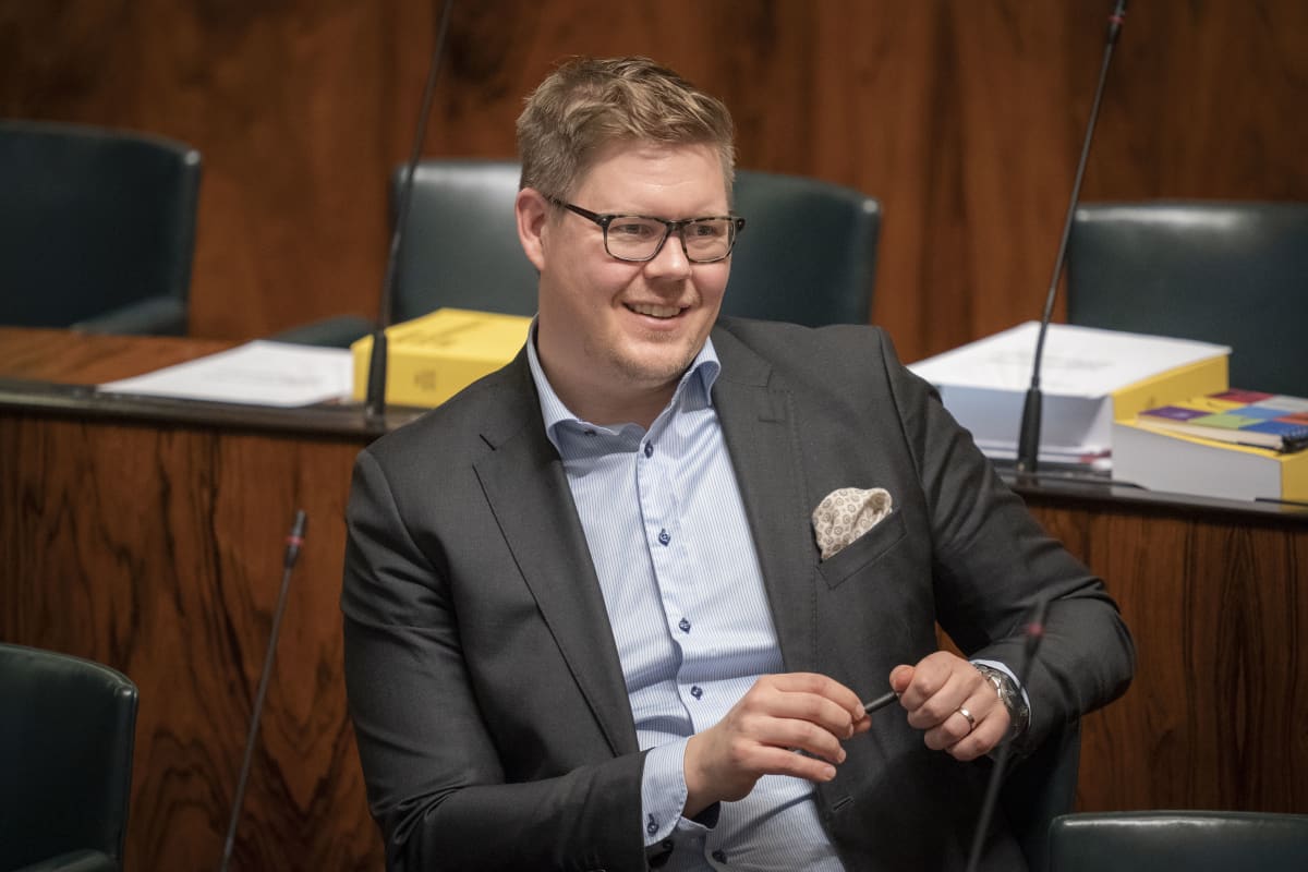 Antti Lindtman eduskunnassa 23.10.2019