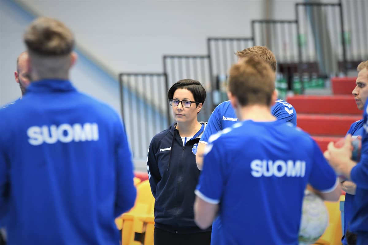 Vanja Radic på handbollslandslagets träningar.
