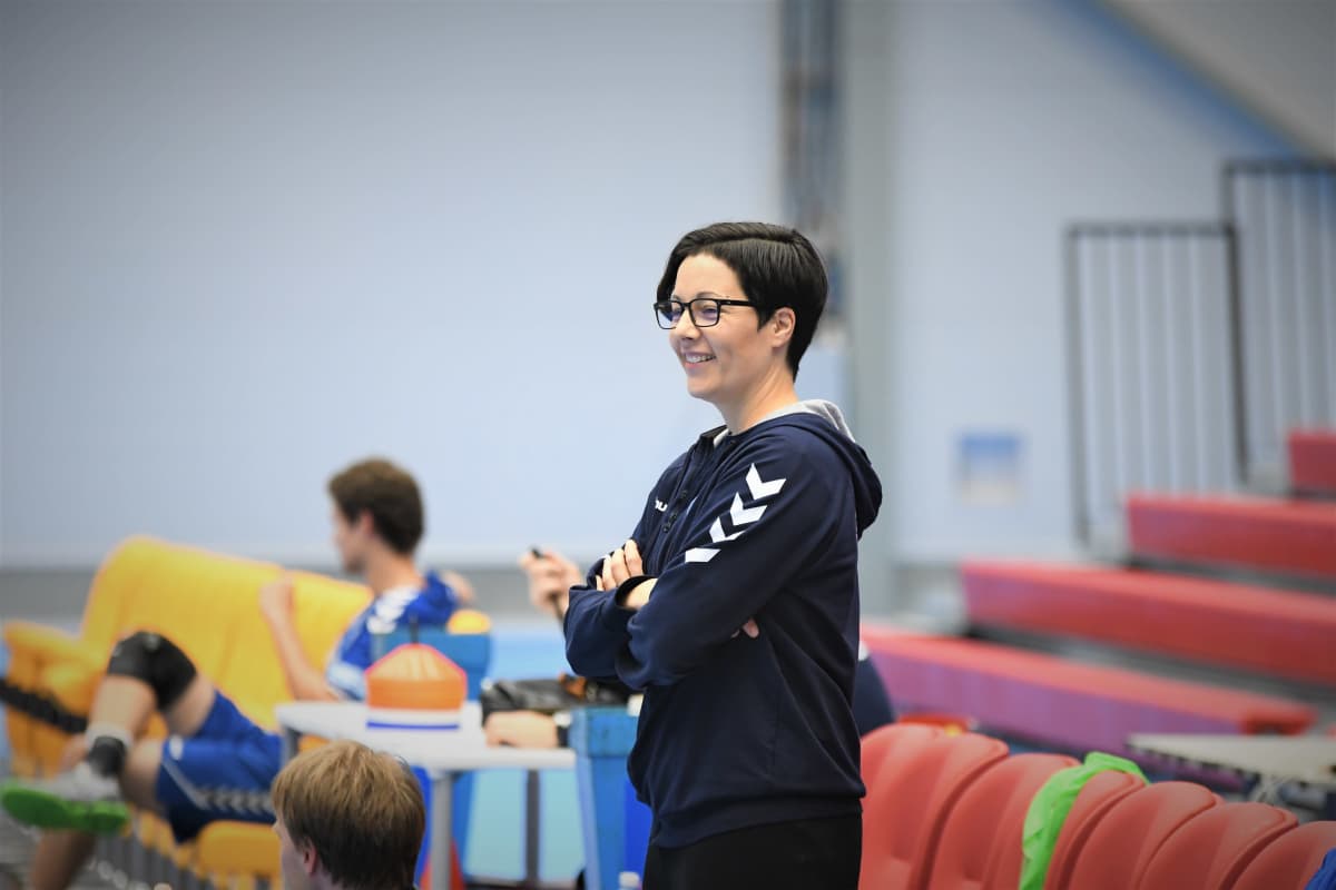 Vanja Radic på handbollslandslagets träningar.