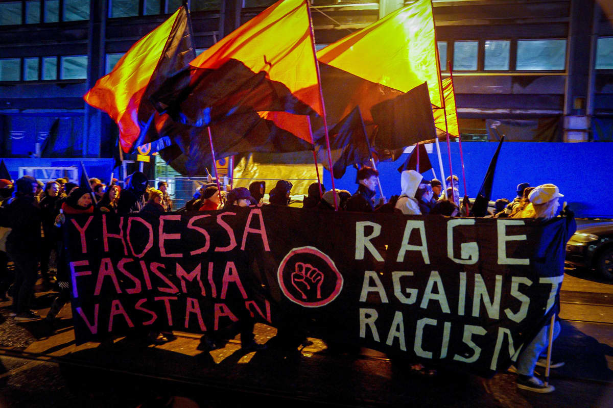 Helsinki ilman natseja-mielenosoitus 6.12.2019