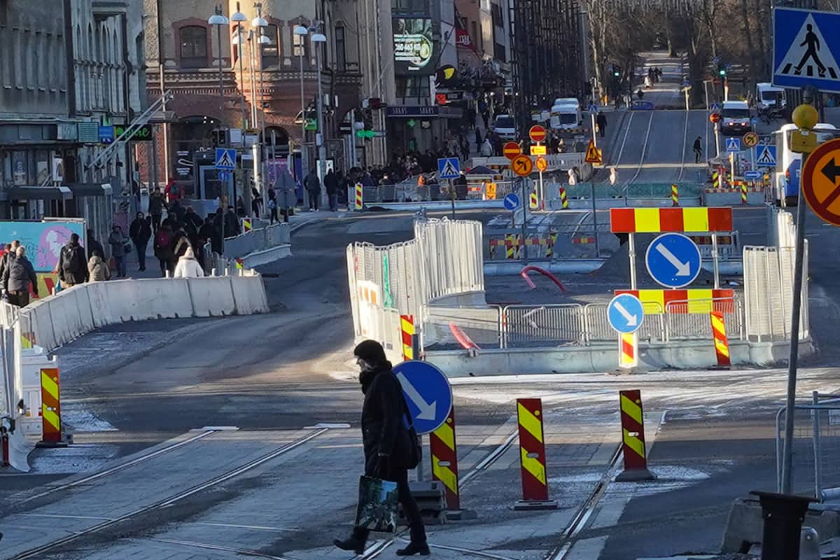Hämeenkatu Tampereella tammikuu 2020
