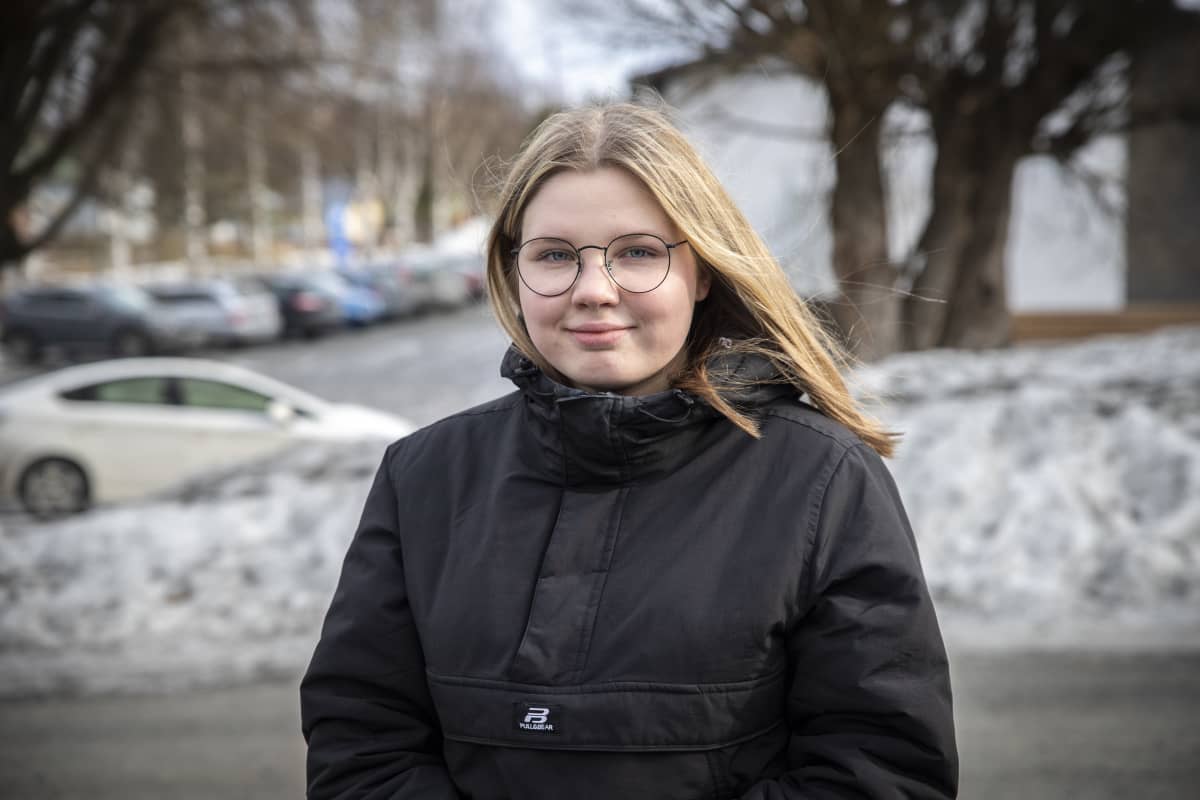 Siilinjärveläisen Ahmon koulun yhdeksäsluokkalainen Siiri Pitkänen