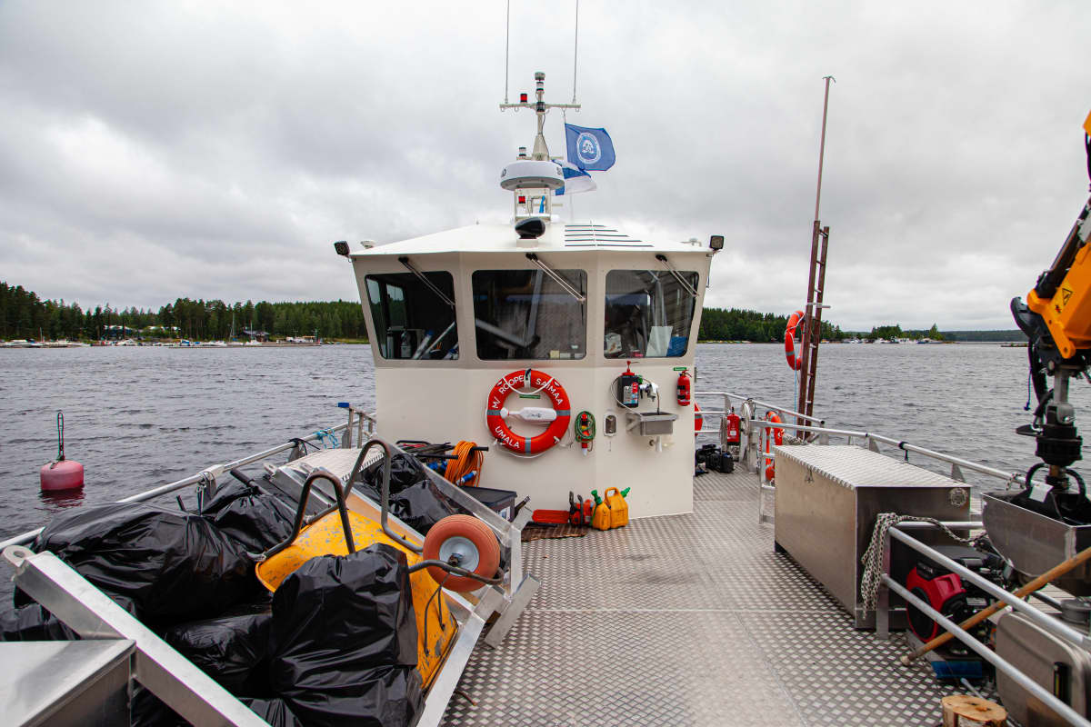 M/S Roope.Saimaa Imatran satamassa.