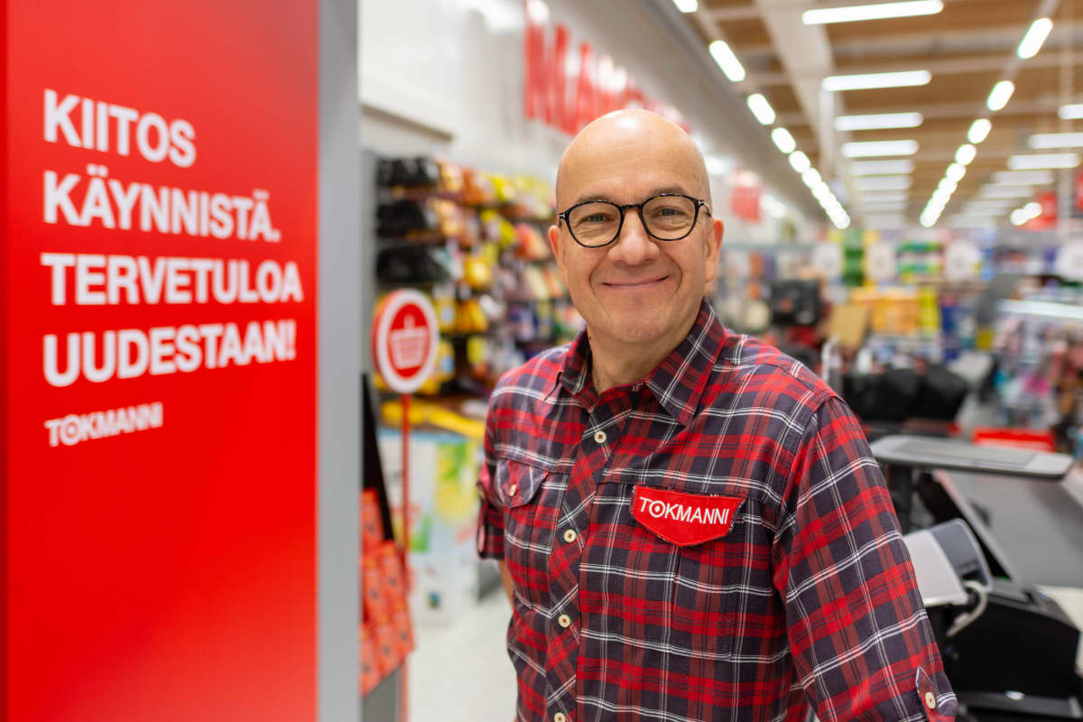Tokmannin toimitusjohtaja Mika Rautiainen.