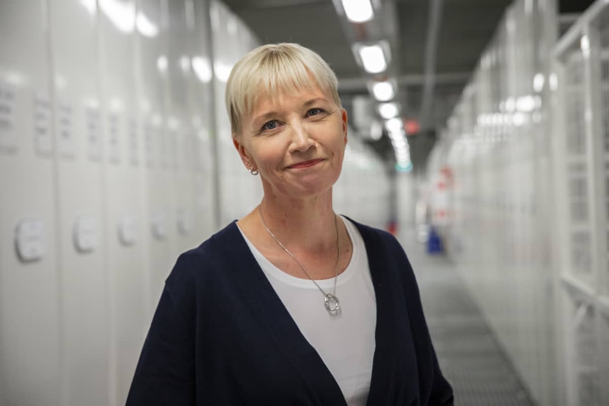 Johanna Vesterinen, kirjastonjohtaja, varastokirjasto