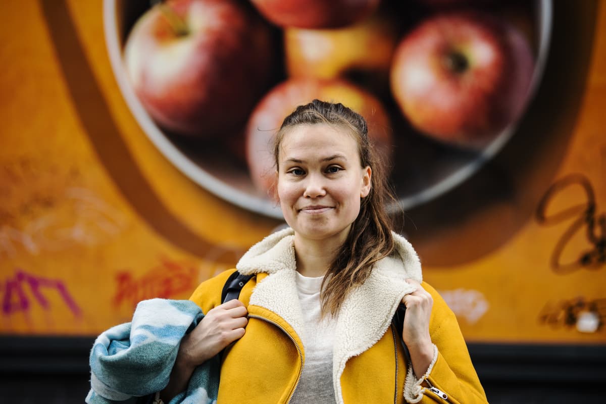 Kuvassa Helsingissä Sörnäisissä kuvattu Reetta-Stiina Rannanmäki 29. lokakuuta 2020.