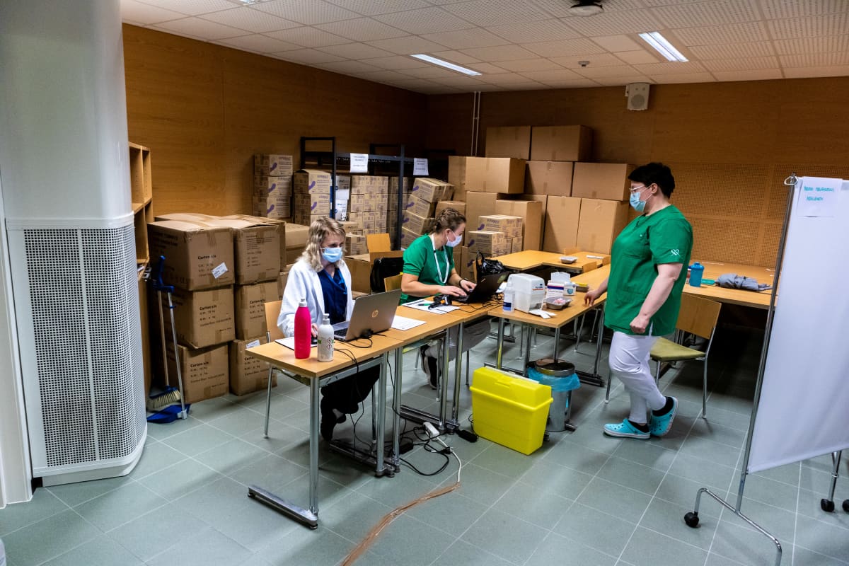 Vådare förbereder vaccinering.