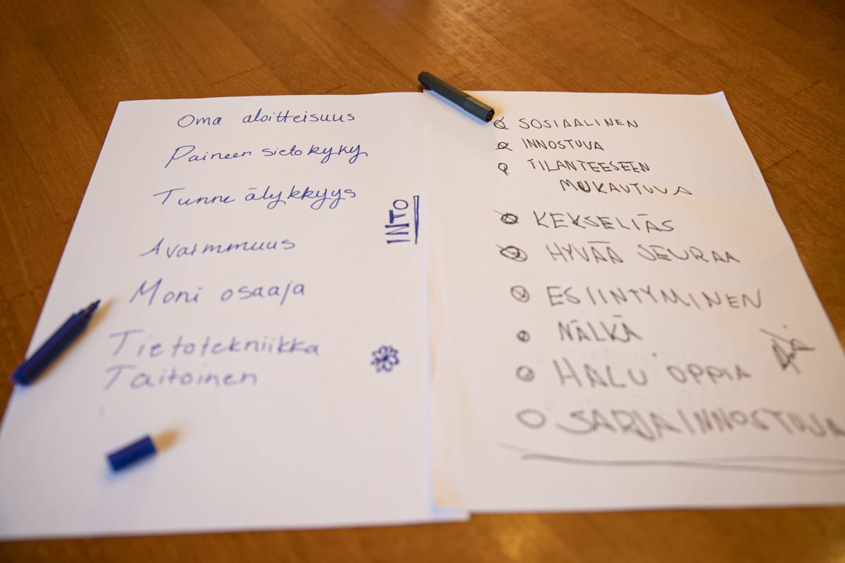 Nuorten vahvuuksia listattuna.