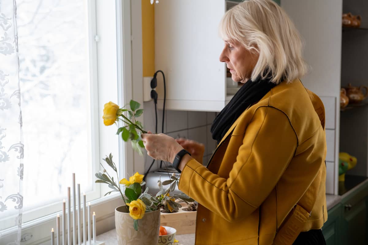 Tia Redsven, Lohjalla. 19.1.2021.