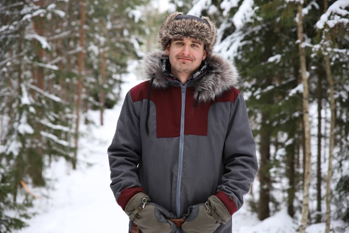 Husky Park Rovaniemen toiminnanjohtaja Kristian Erkkilä Kotkan Hurukselassa.