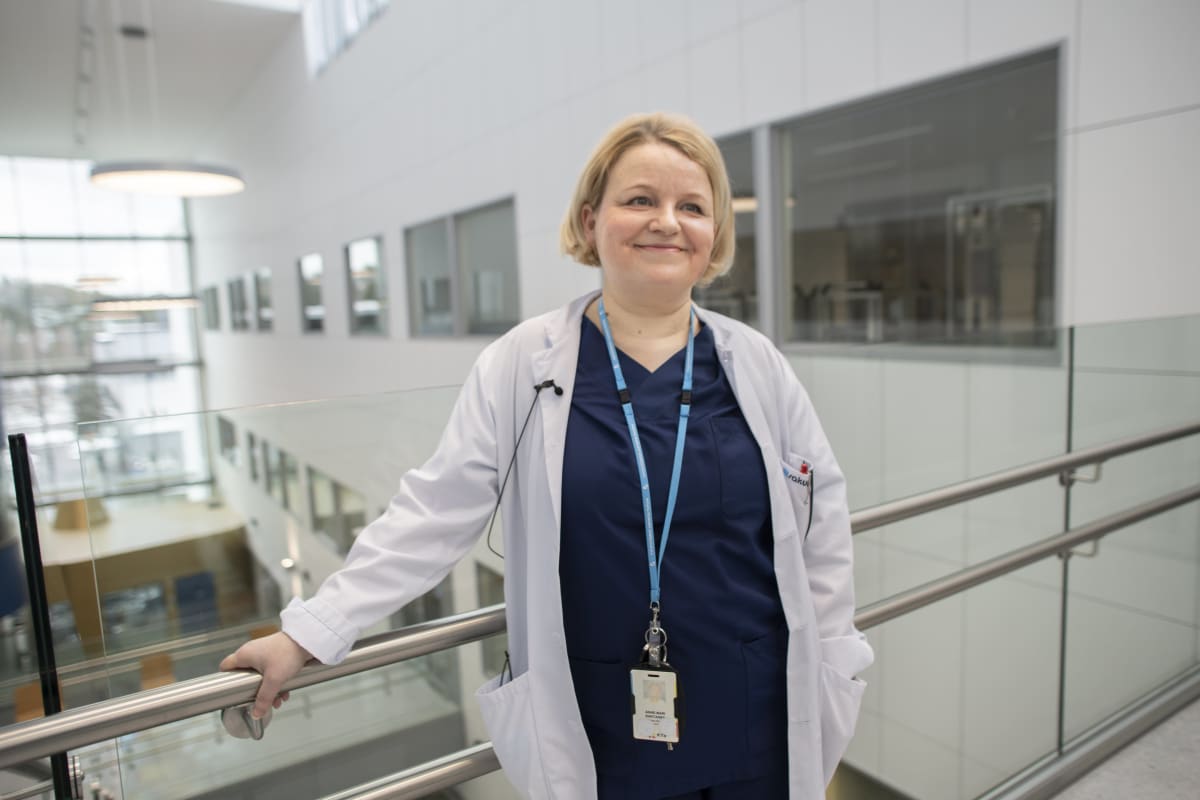 Akuuttineurologian vastuulääkäri Anne-Mari Kantanen.