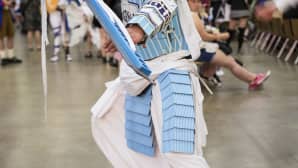 Animecon, cosplay, samurai, lonkero