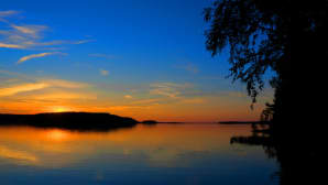 Auringonlasku Heinolassa