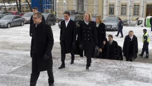 Katainen ja Urpilainen saapuvat kirkkoon