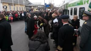 Ruotsin kuningaspari saapui Lappeenrantaan.