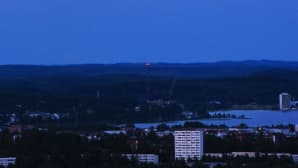 Yömaisema Jyväskylästä.