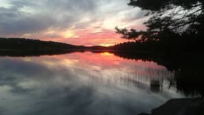 Auringonlasku Sumiaisissa.