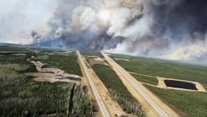 Valtavat metsäpalot riehuvat Albertan osavaltiossa Kanadassa.