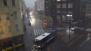 Rankkasade piiskasi Kamppia Helsingissä.