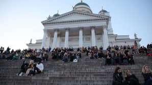 Senaatintori Taiteiden yönä.