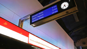 Metron aikataulunäyttö.