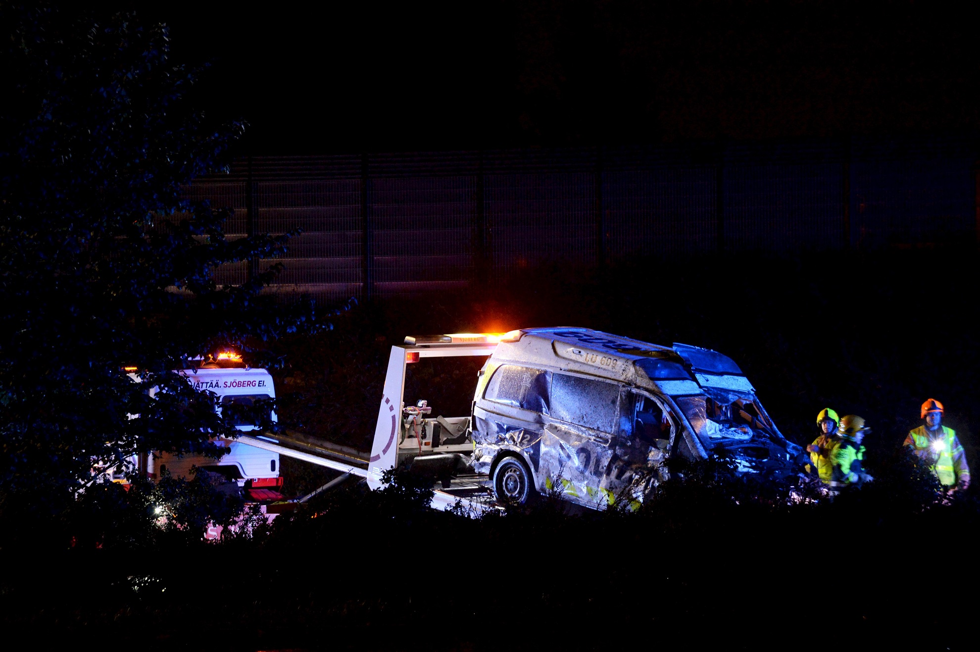 Two police officers were injured in a rapid chase in Vantaa