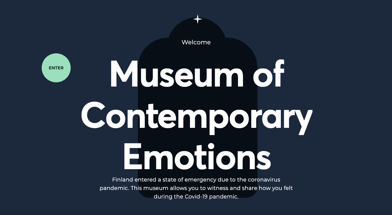 Finland opened a Museum of Contemporary Emotions to assist in recovering from the Covid crisis