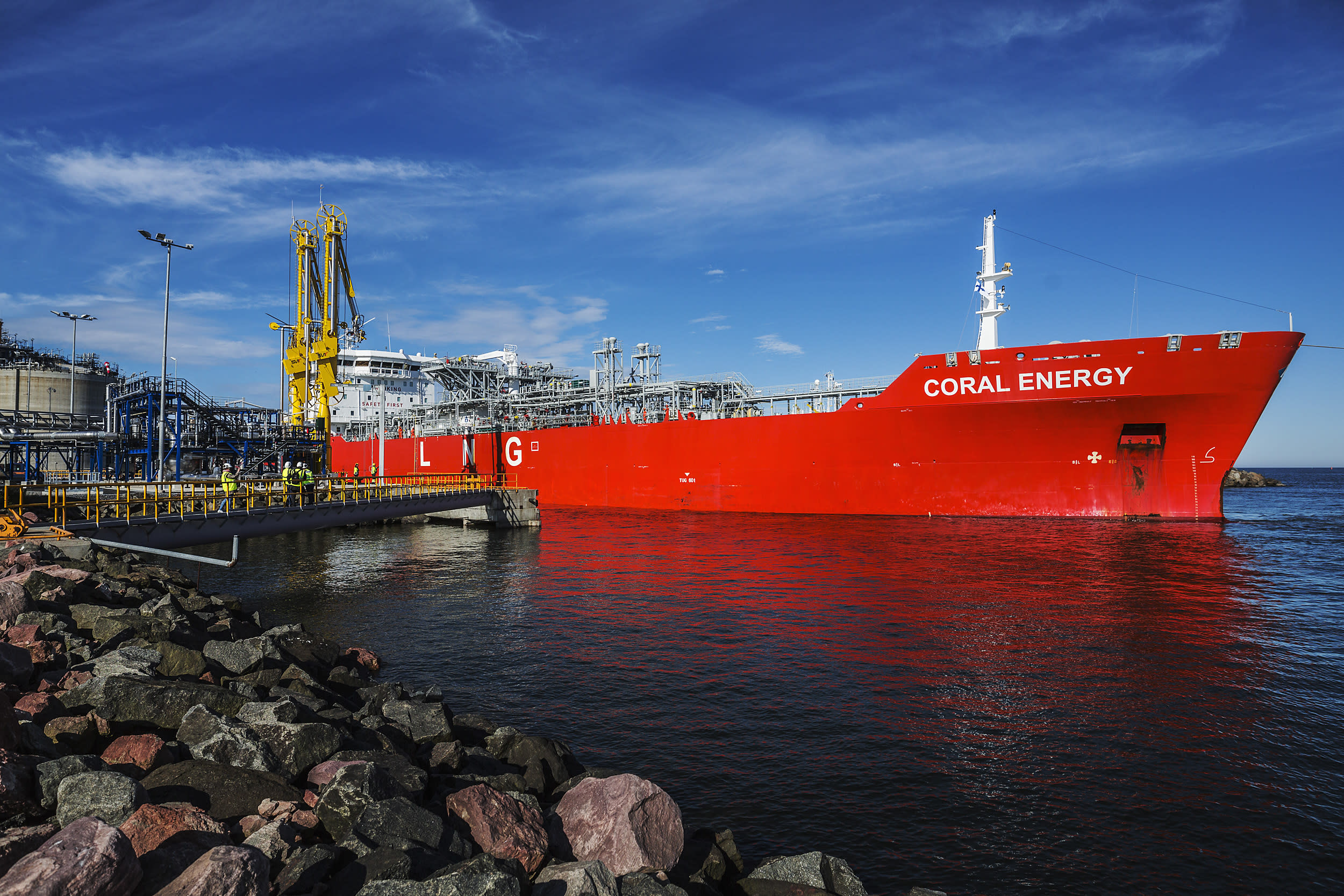 Два финландски газови танкера постоянно циркулират в Балтийско море