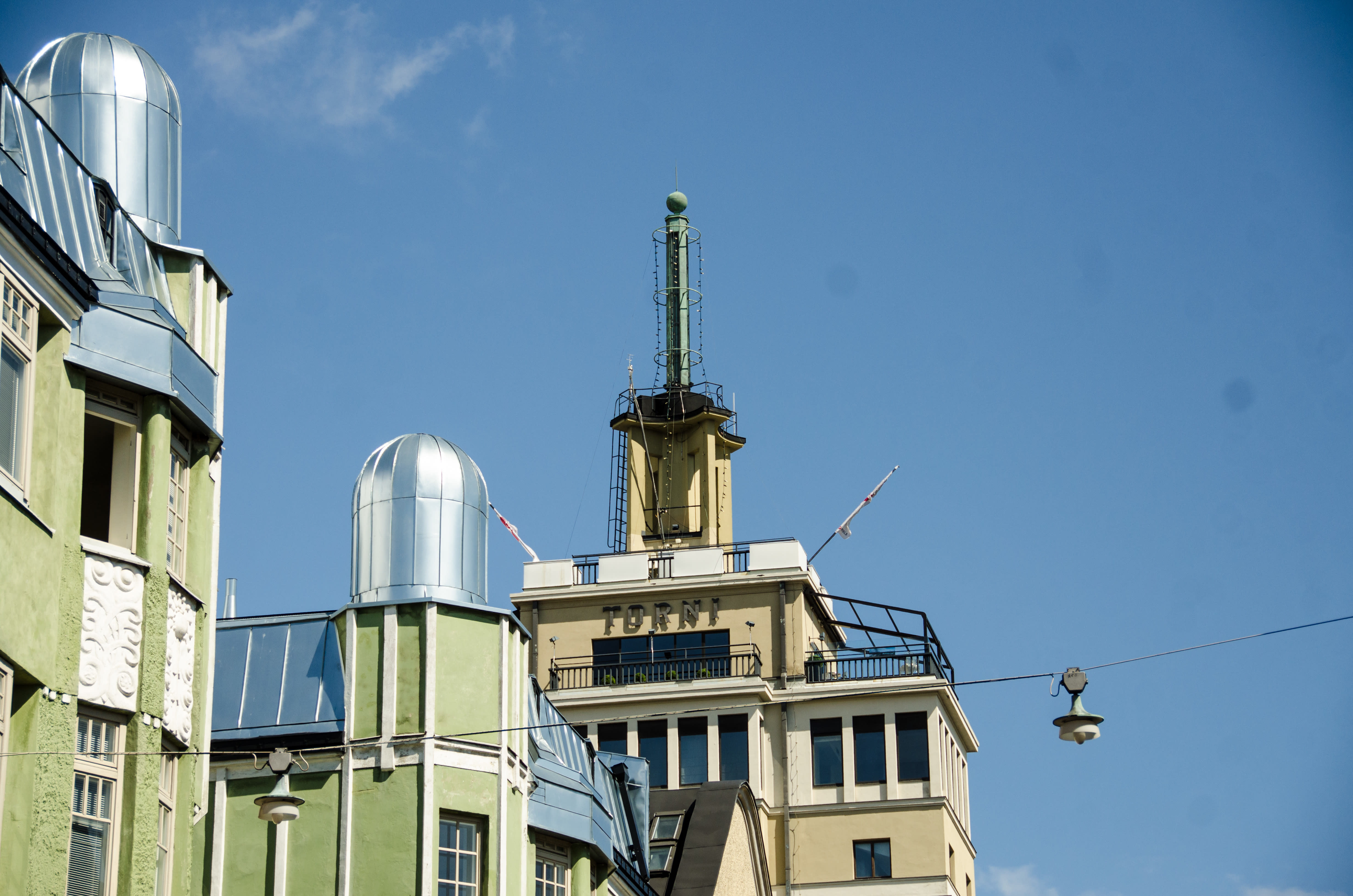 Helsinki police evacuated the hotel bar after the woman broke down "unknown substance"