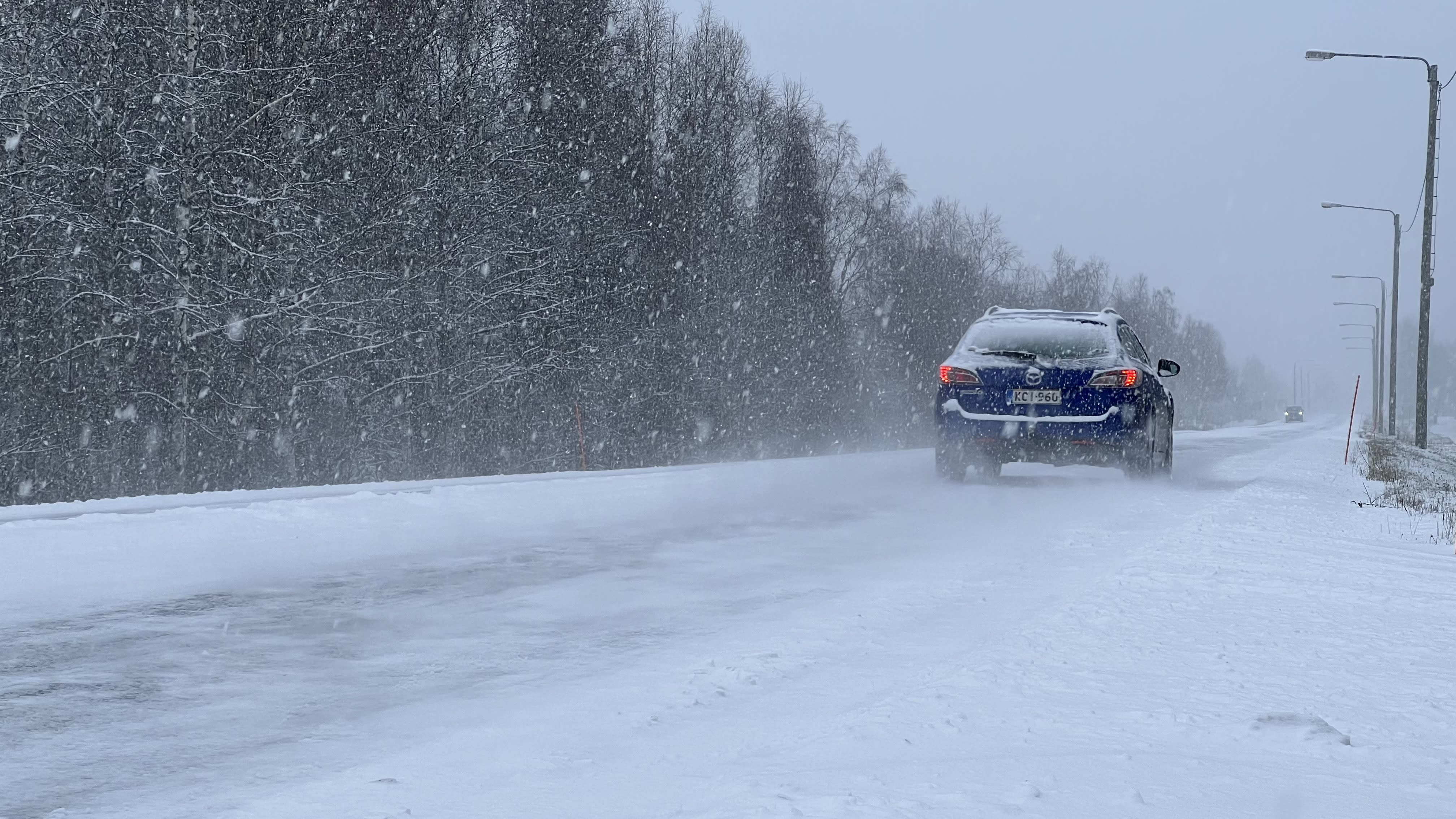 Slippery driving conditions can be expected in central Finland