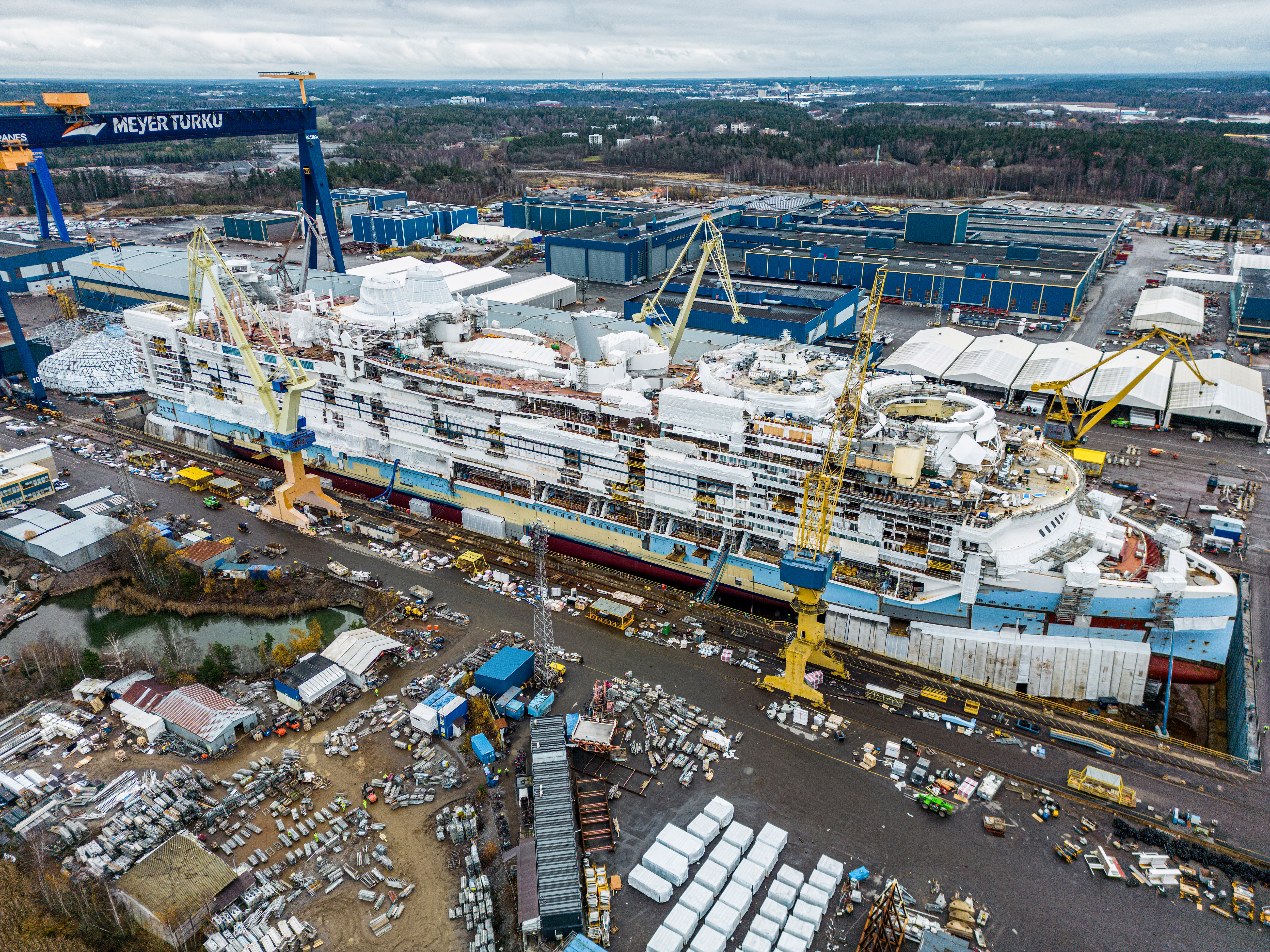 Auf der Turku-Werft stirbt ein Mitarbeiter