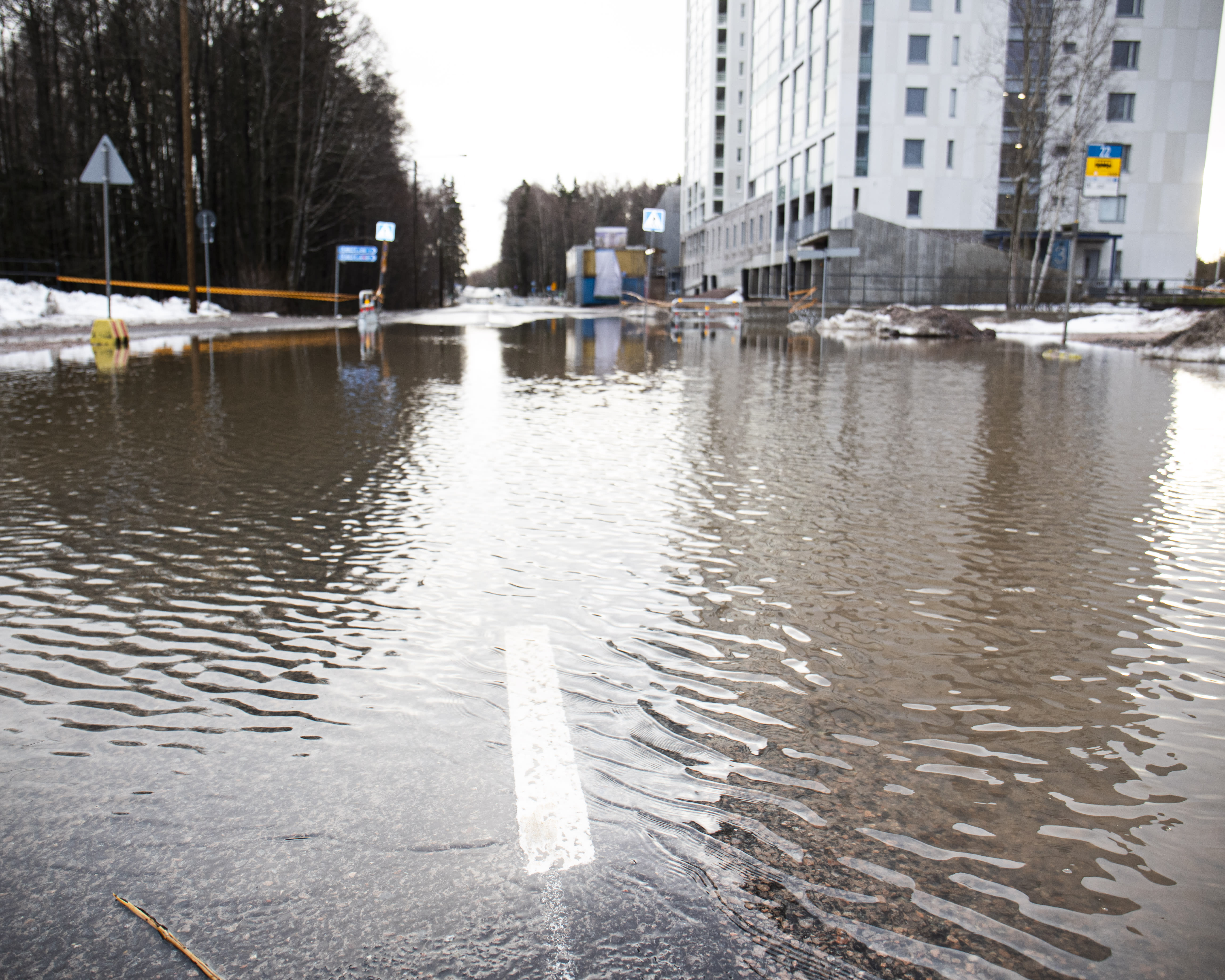 Winter floods hit Finland
