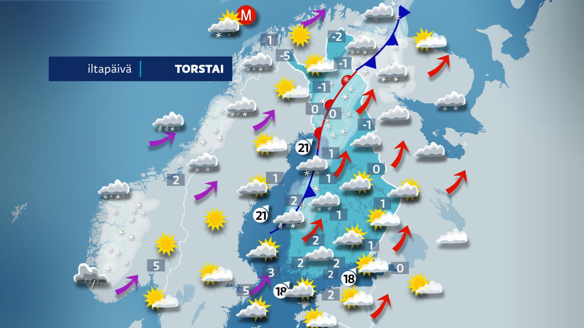 Windy weather blows over Finland
