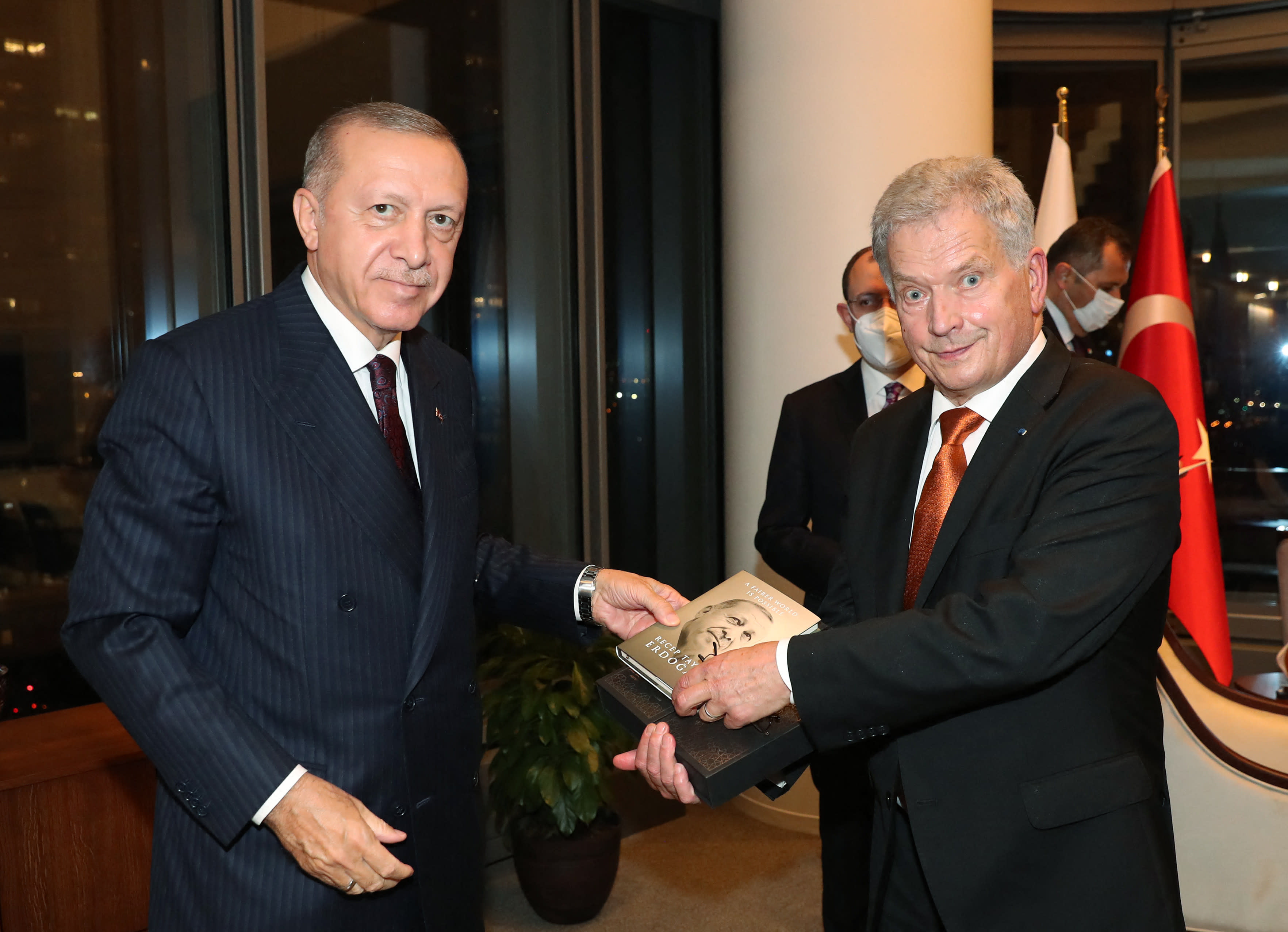 El presidente finlandés se dirigió a Turquía