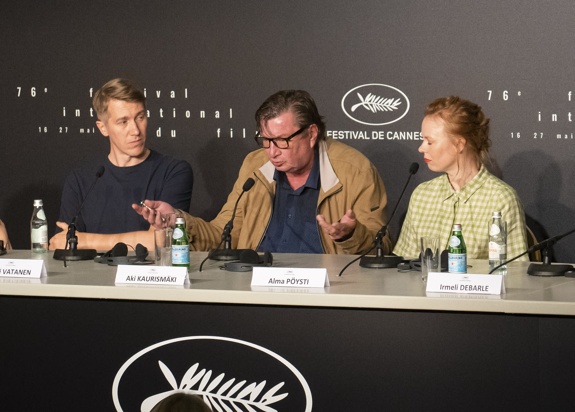 The stars of Kaurismäki’s fallen leaves: "No pressure" over potential Cannes awards
