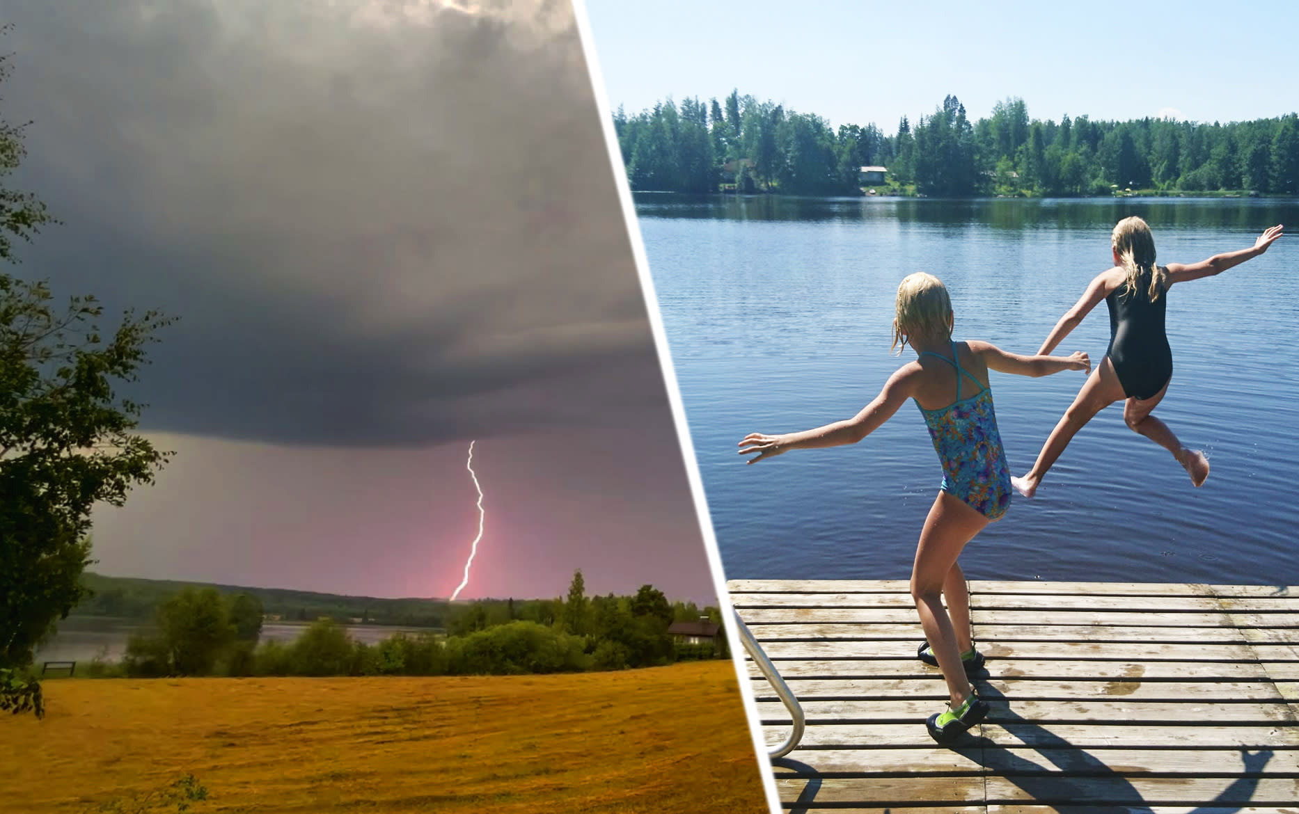 Cambios bruscos en el clima de verano de Finlandia