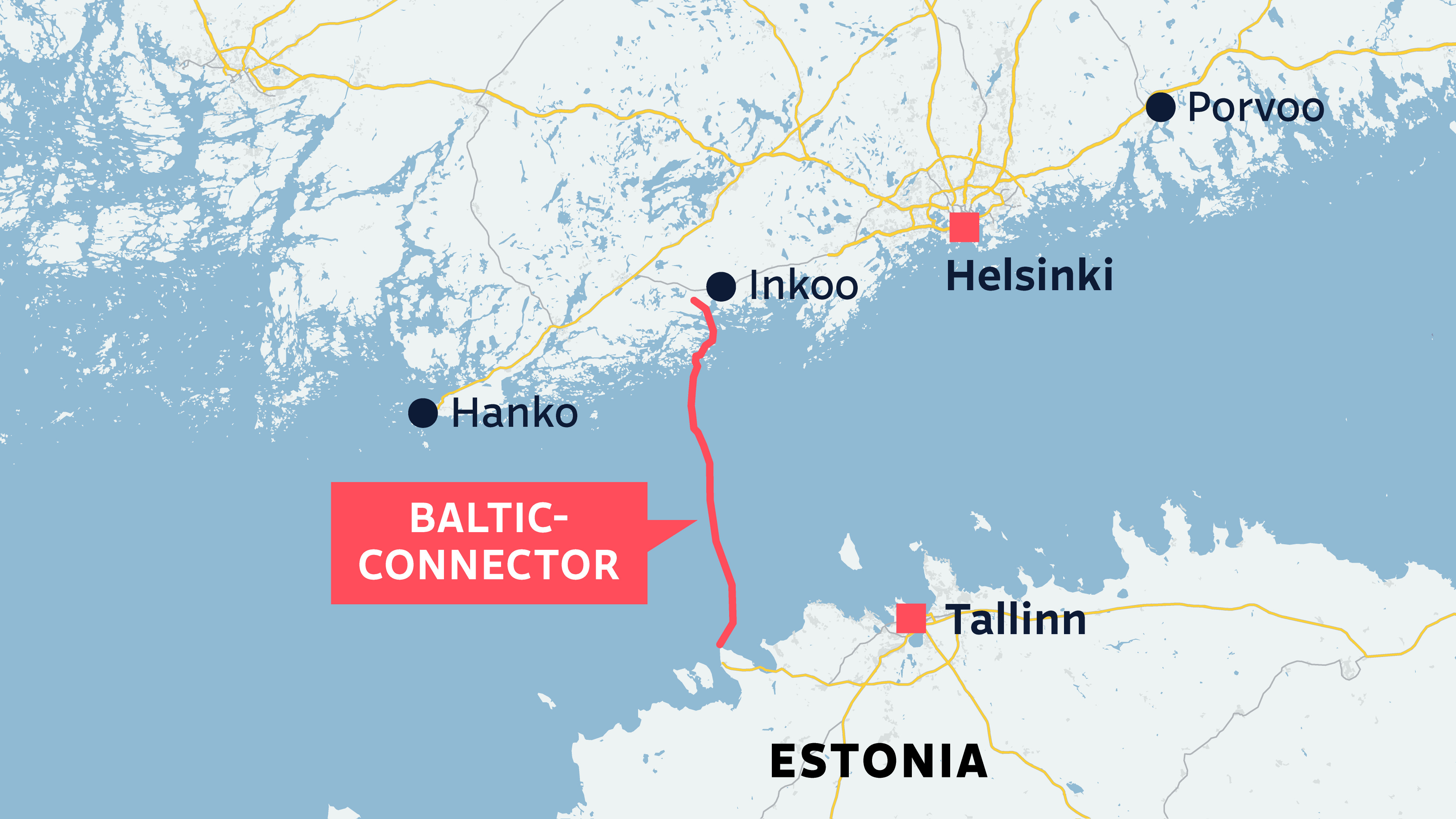Der Grenzschutzdienst Supo untersucht ein Leck in einer Gaspipeline im Finnischen Meerbusen