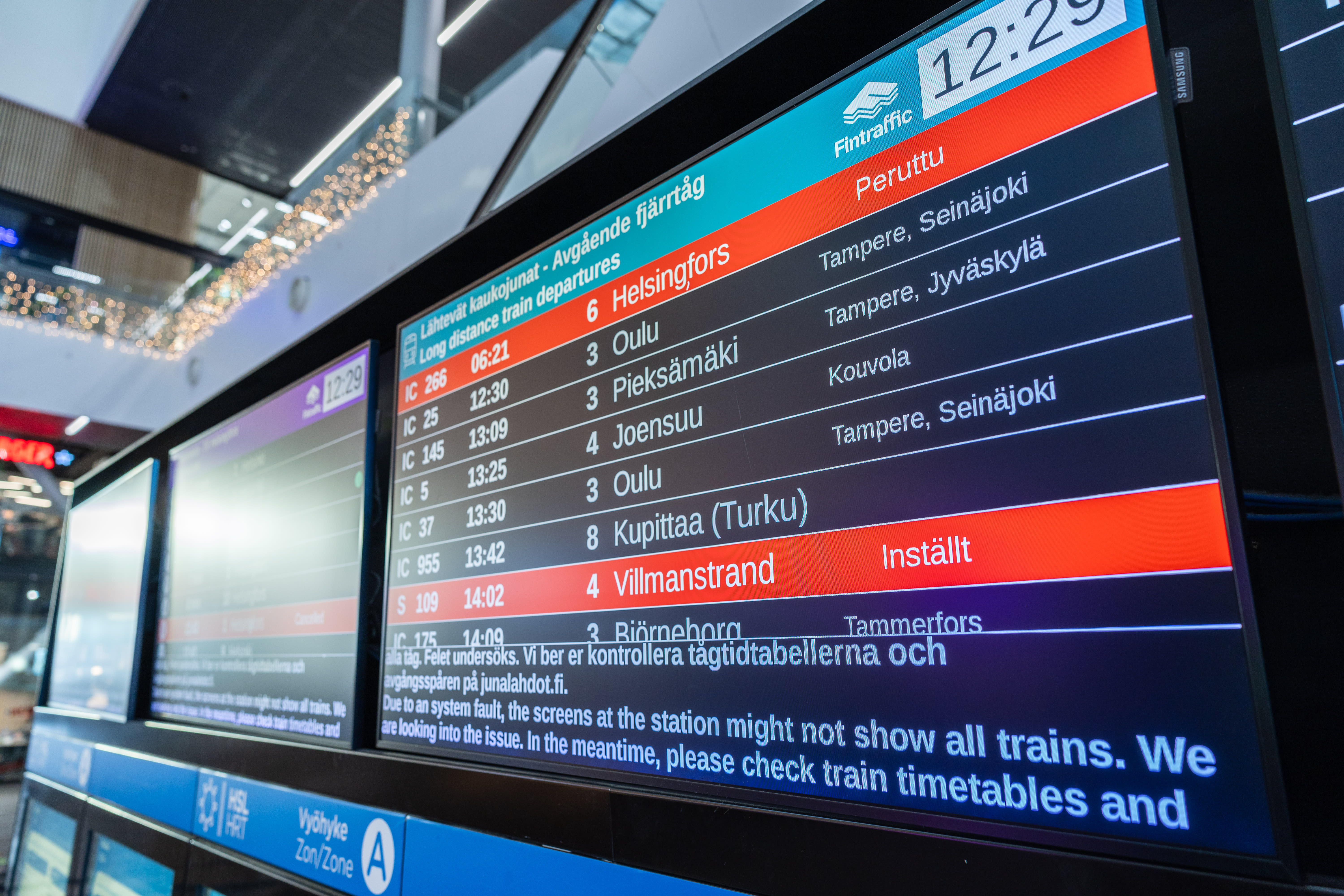 VR will cancel the trains at the beginning of next week