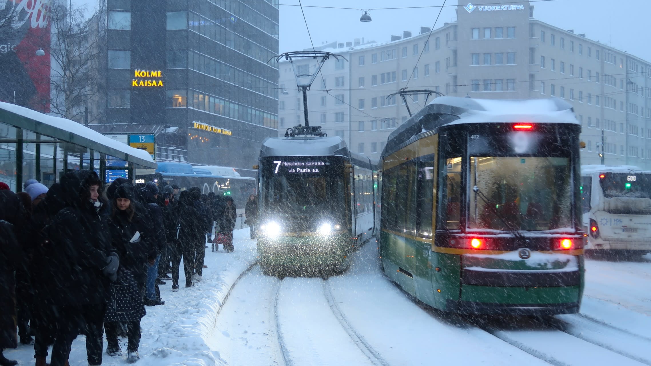 Snowstorm blows up traffic, causes delays in Finland