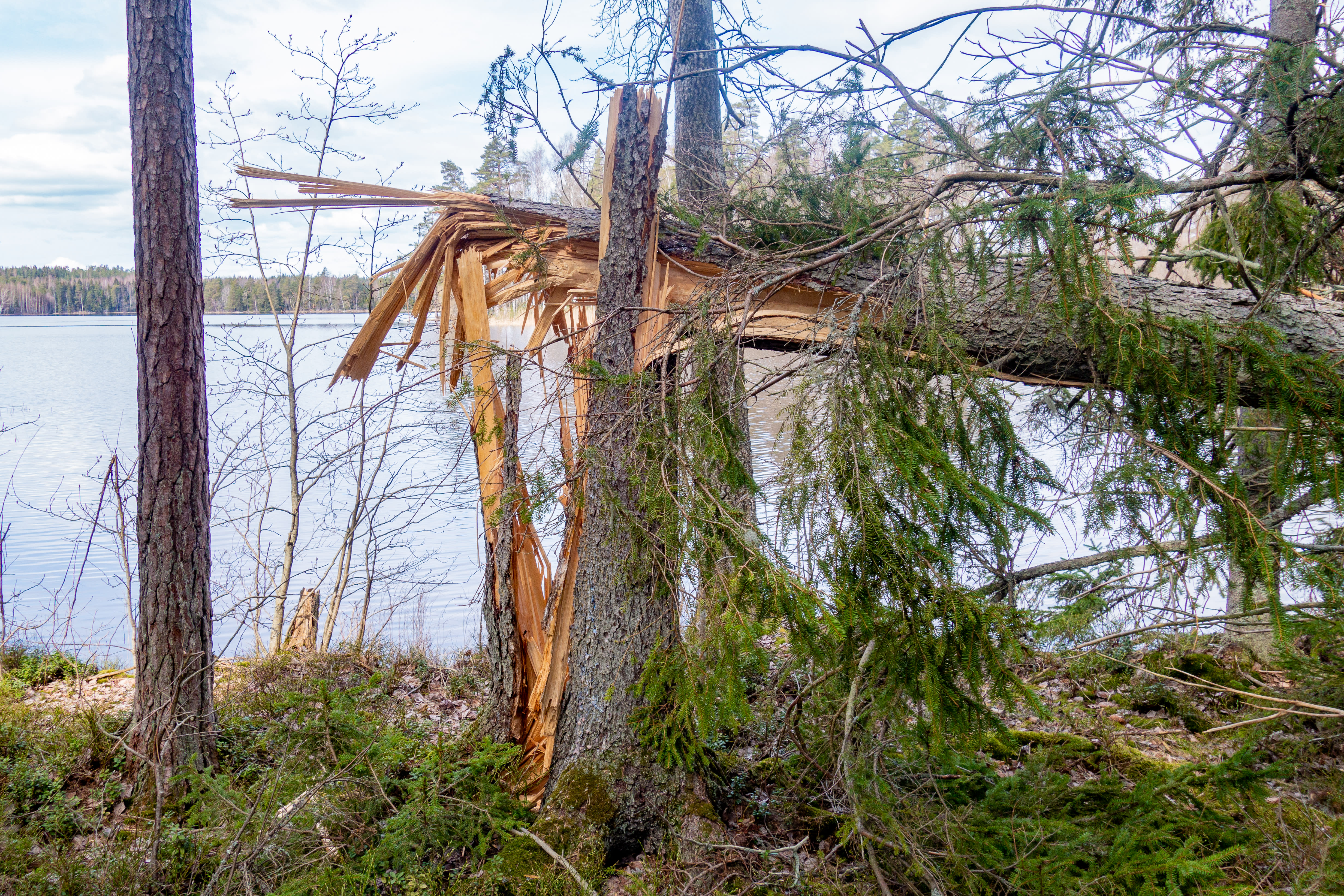 The autumn storm swept over Finland on Wednesday