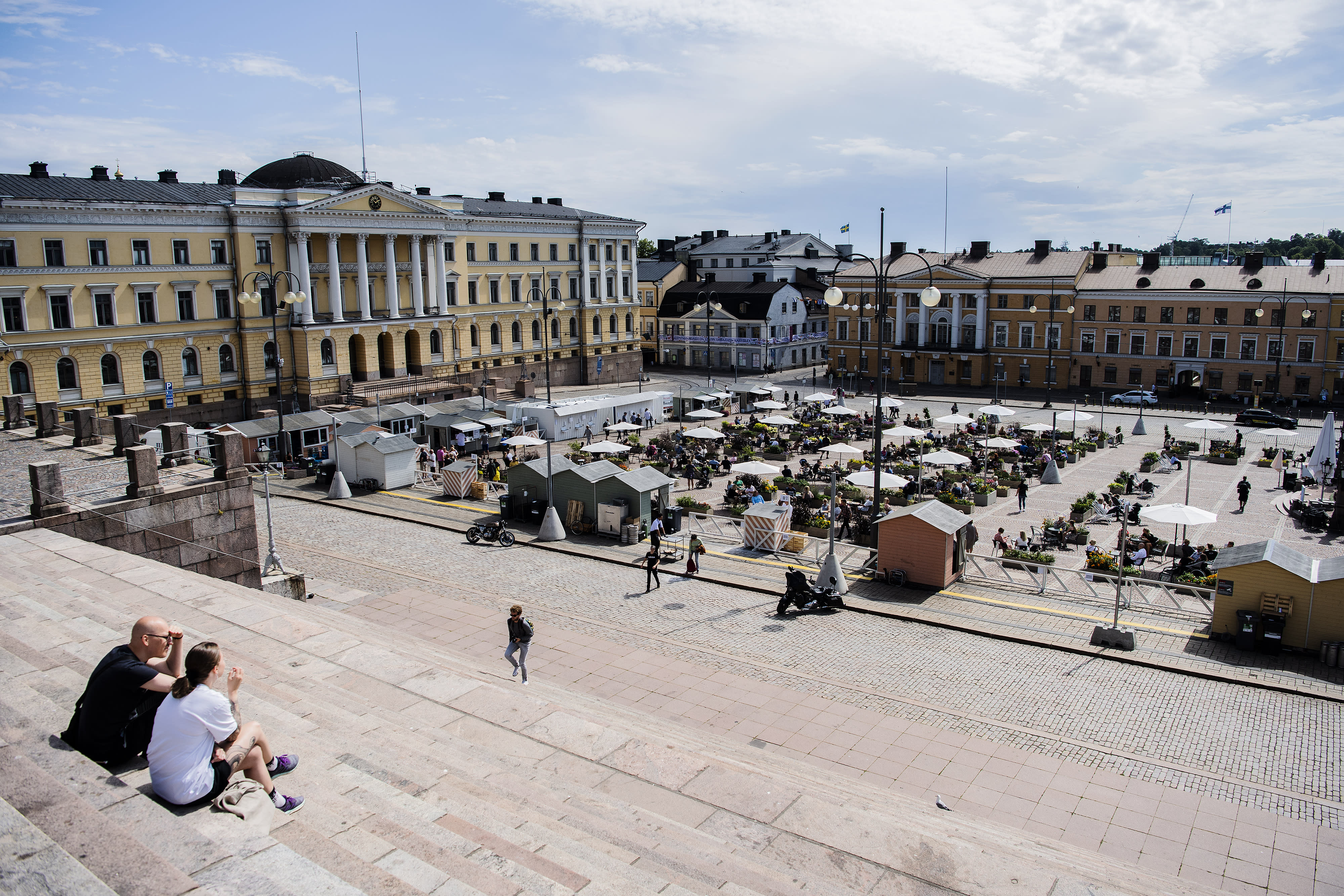 Im Senatintor von Helsinki wird es wahrscheinlich wieder Sommer im Freien geben