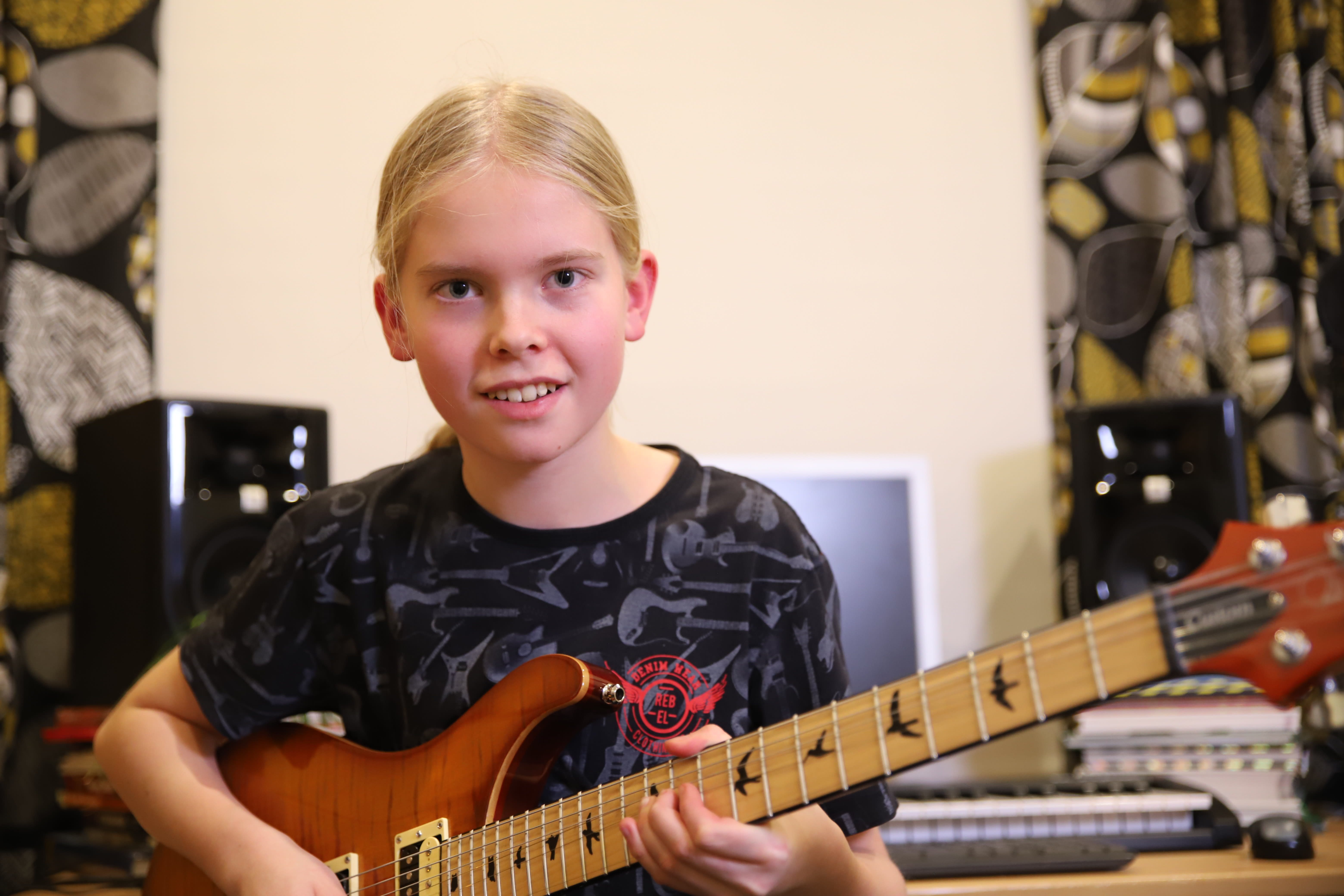 A 14-year-old Finnish voted the best young guitarist in the world