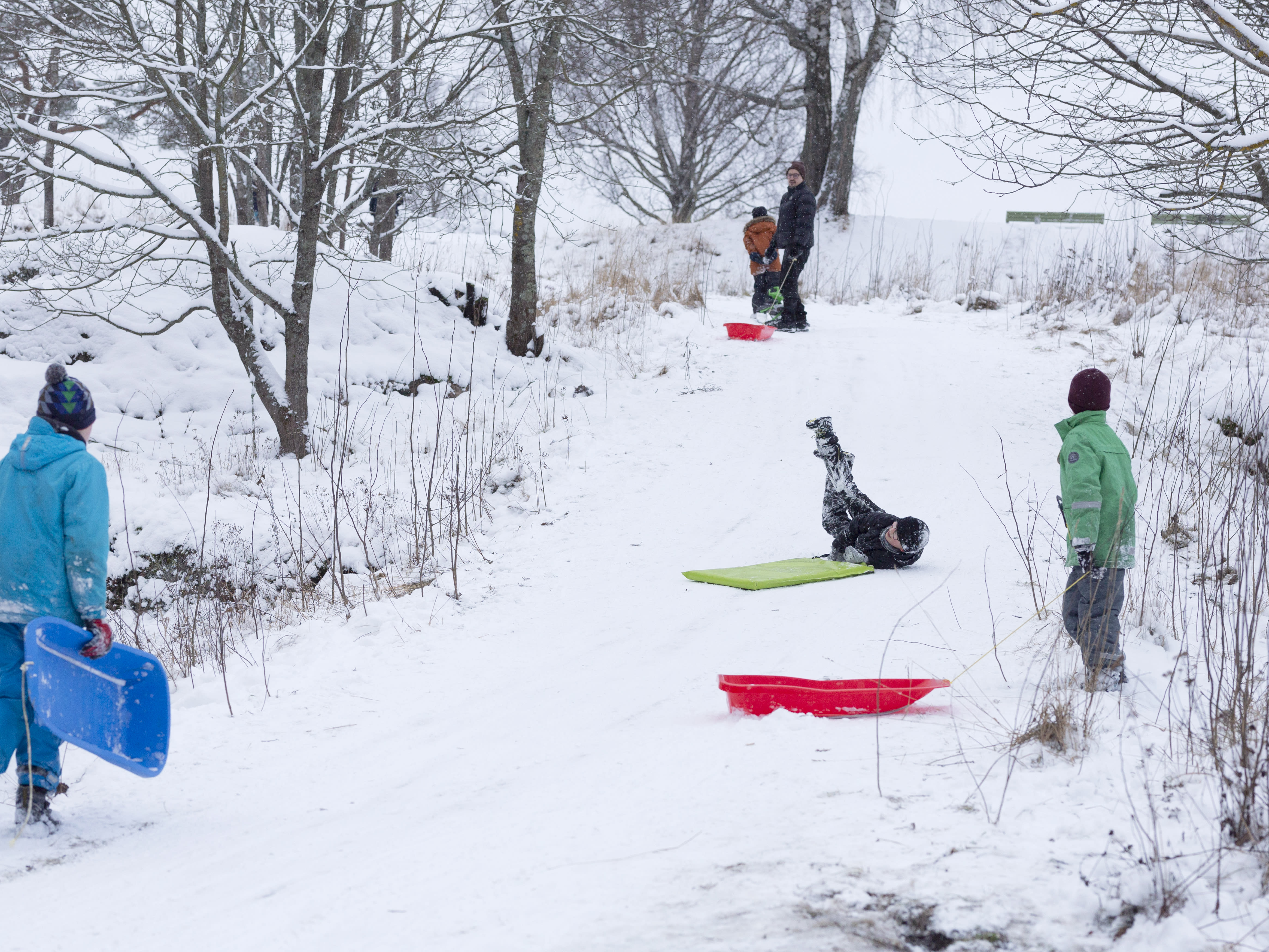 Helsinki After School Clubs im Freien im Januar