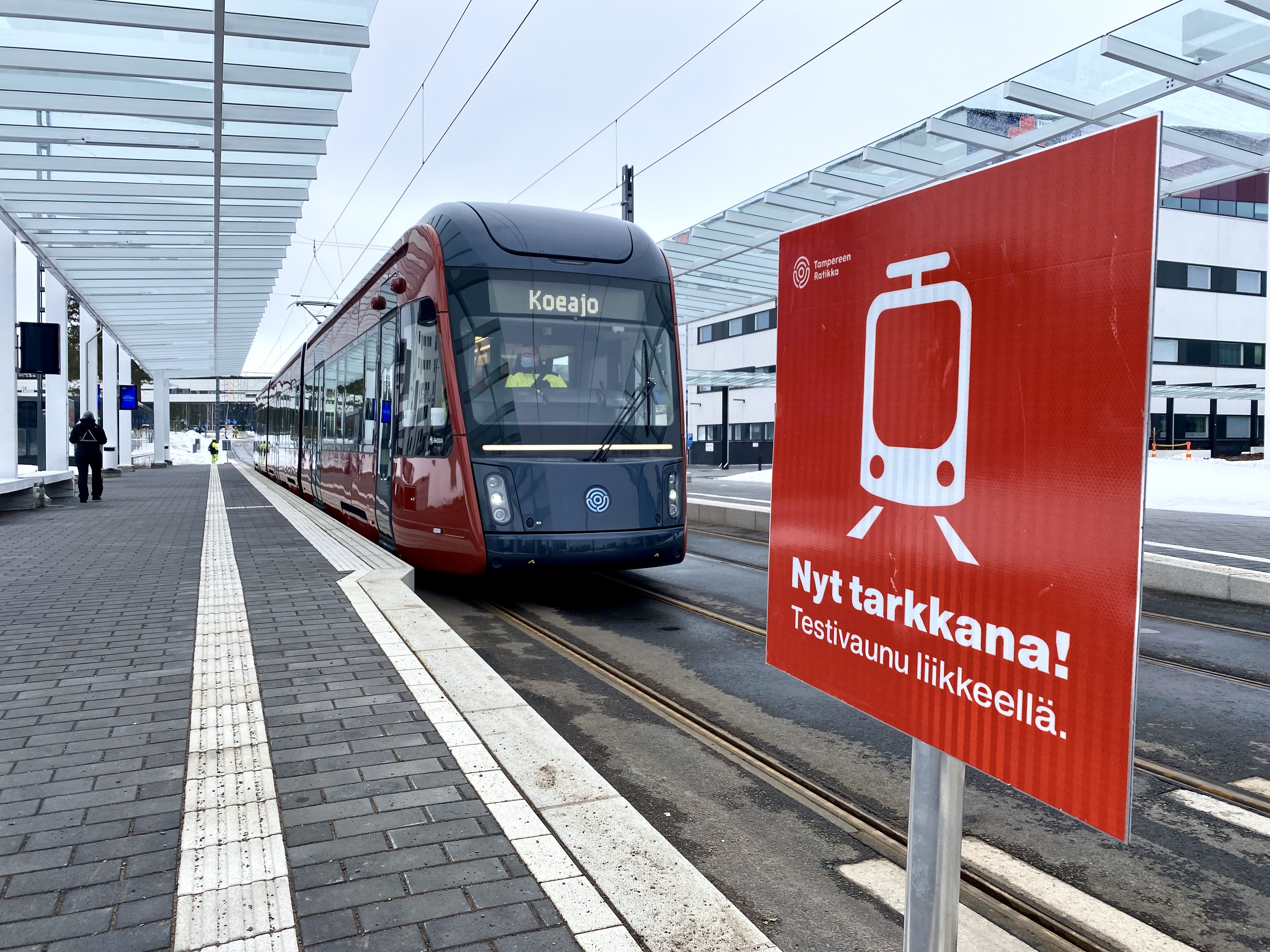 Das Straßenbahnprojekt Tampere stammt aus dem Budget