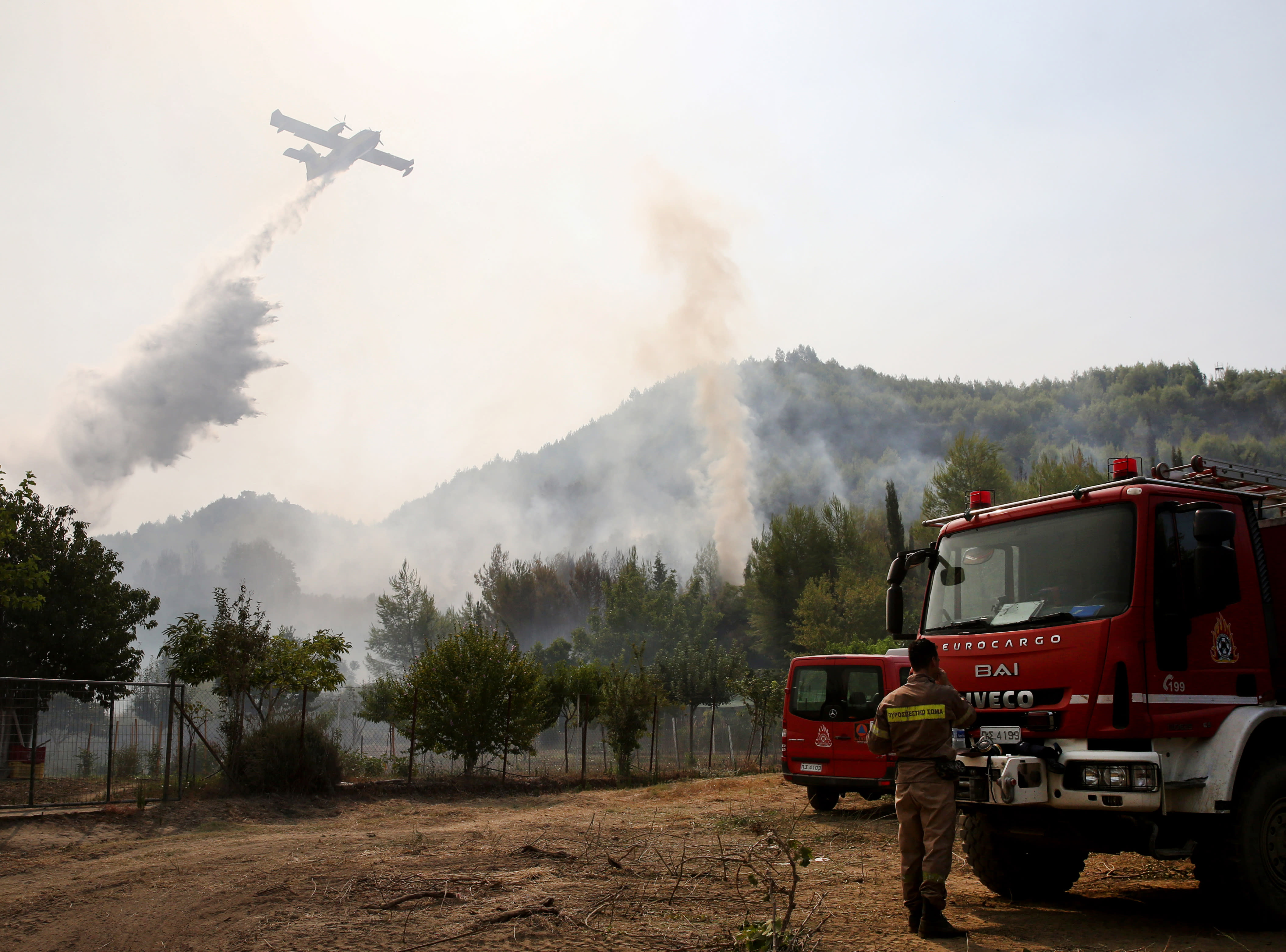 50 finnische Feuerwehrleute werden bei der Bekämpfung von Waldbränden in Griechenland helfen