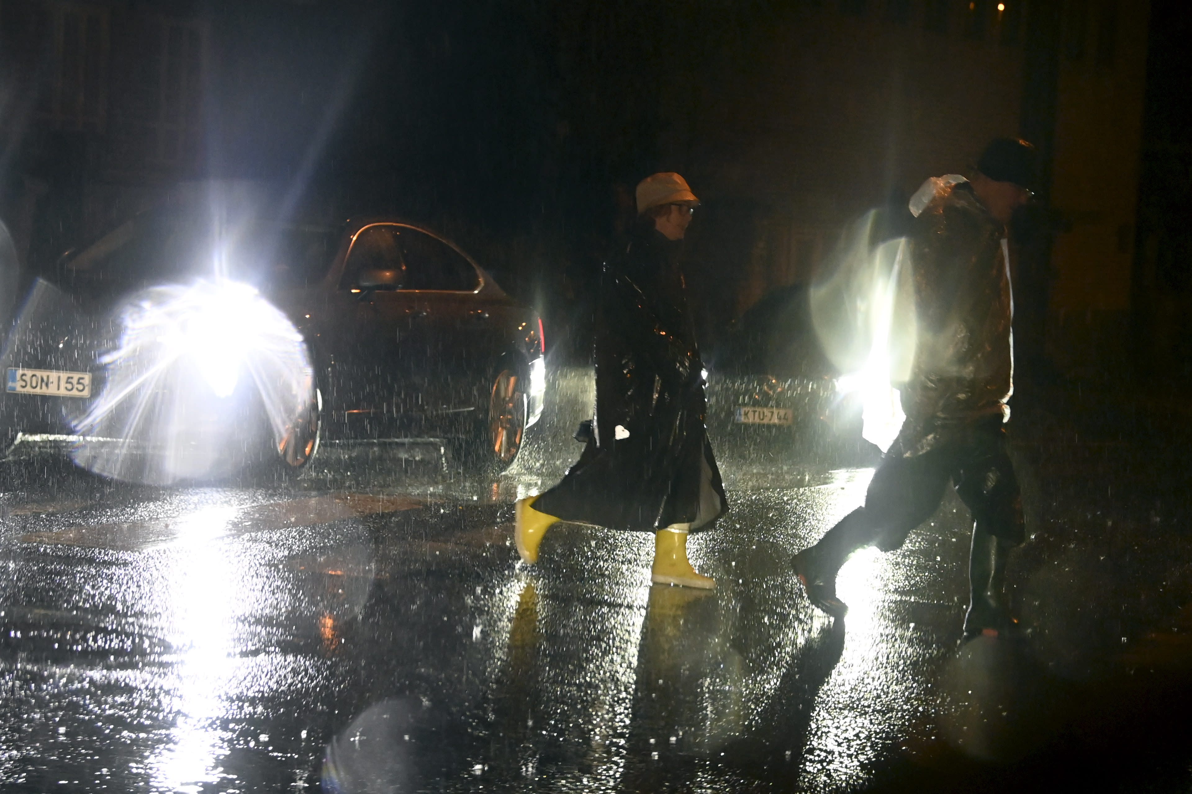 The autumn storm hit Finland on Friday